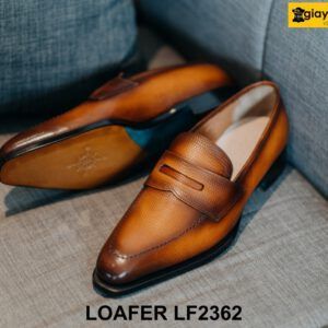 Giày lười da nam mũi nhọn vuông cao cấp Loafer LF2362 002