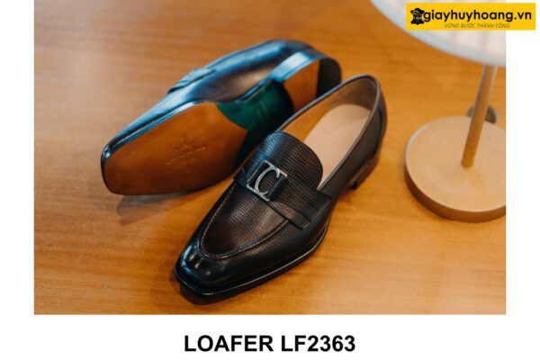 Giày lười nam da bê con thảo mộc Ý italy Loafer LF2363 002