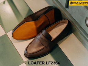 Giày lười nam da vân hạt chống nhăn Loafer LF2363 004