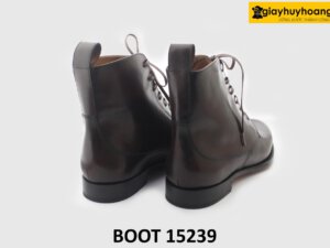 [Outlet size 43] Giày da cổ cao nam buộc dây Boot 15239 003
