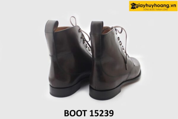 [Outlet size 43] Giày da cổ cao nam buộc dây Boot 15239 003