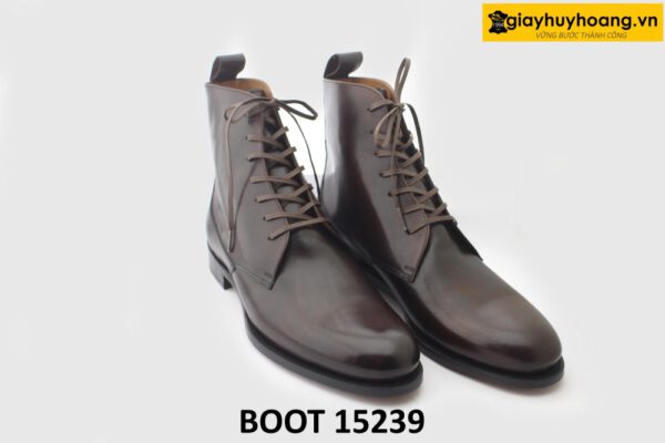 [Outlet size 43] Giày da cổ cao nam buộc dây Boot 15239 001