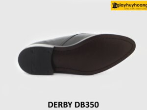 [Outlet size 40] Giày da nam đen trắng mũi nhọn Derby DB350 005