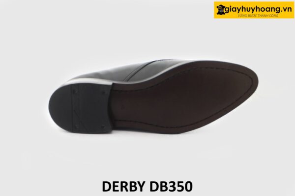 [Outlet size 40] Giày da nam đen trắng mũi nhọn Derby DB350 005