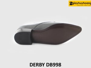 [Outlet size 42] Giày da nam màu đen mũi nhọn Derby DB998 005