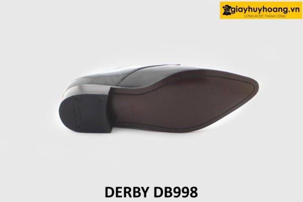 [Outlet size 42] Giày da nam màu đen mũi nhọn Derby DB998 005