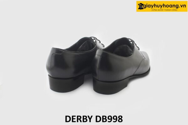 [Outlet size 42] Giày da nam màu đen mũi nhọn Derby DB998 004