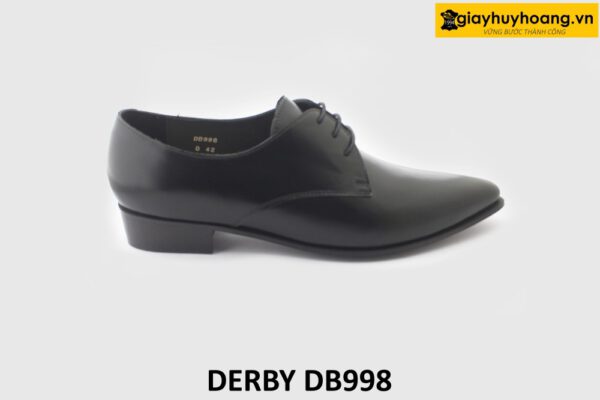 [Outlet size 42] Giày da nam màu đen mũi nhọn Derby DB998 001