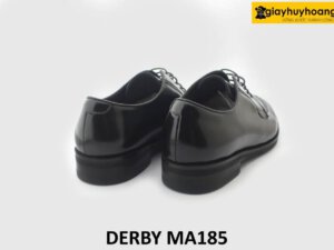 [Outlet size 41] Giày da nam da đen bóng Derby MA185 005