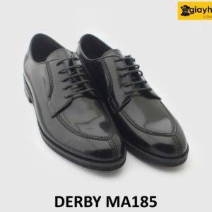 [Outlet size 41] Giày da nam da đen bóng Derby MA185 003