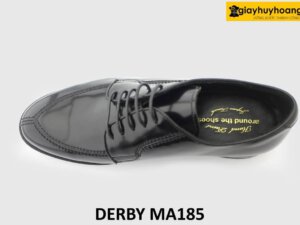 [Outlet size 41] Giày da nam da đen bóng Derby MA185 002