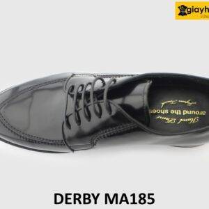 [Outlet size 41] Giày da nam da đen bóng Derby MA185 002