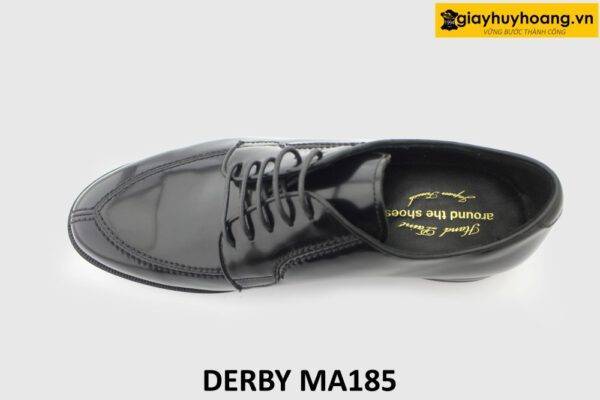 [Outlet size 41] Giày da nam da đen bóng Derby MA185 002