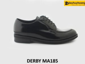 [Outlet size 41] Giày da nam da đen bóng Derby MA185 001