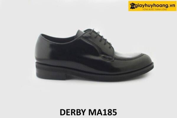 [Outlet size 41] Giày da nam da đen bóng Derby MA185 001