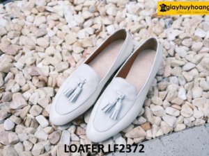 Giày lười nam màu trắng phong cách Loafer LF2372 001