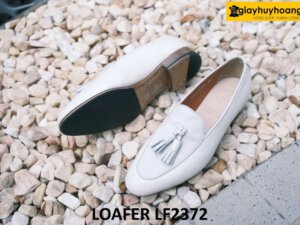 Giày lười nam màu trắng phong cách Loafer LF2372 004