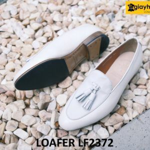 Giày lười nam màu trắng phong cách Loafer LF2372 004