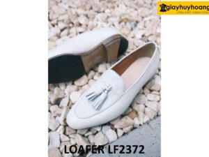 Giày lười nam màu trắng phong cách Loafer LF2372 003