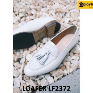 Giày lười nam màu trắng phong cách Loafer LF2372 003