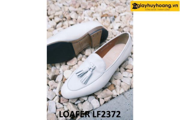 Giày lười nam màu trắng phong cách Loafer LF2372 003