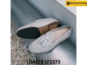 Giày lười nam màu trắng có chuông tassel Loafer LF2373 003