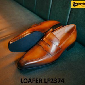 Giày lười nam da bê con nhập ý italy Penny Loafer LF2374 005