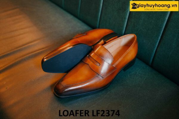 Giày lười nam da bê con nhập ý italy Penny Loafer LF2374 005