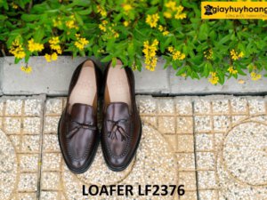 Giày lười nam màu nâu trẻ trung cá tính Loafer LF2376 001