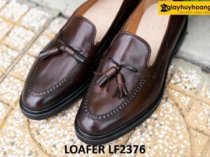 Giày lười nam màu nâu trẻ trung cá tính Loafer LF2376 004