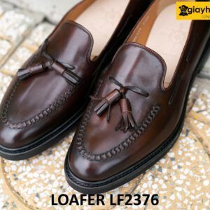 Giày lười nam màu nâu trẻ trung cá tính Loafer LF2376 004