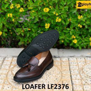 Giày lười nam màu nâu trẻ trung cá tính Loafer LF2376 003