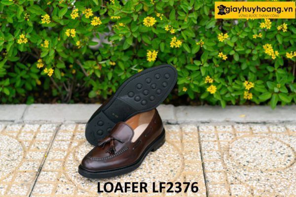 Giày lười nam màu nâu trẻ trung cá tính Loafer LF2376 003