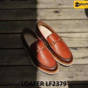 Giày lười nam đế bằng thể thao cao cấp Loafer LF2379 001