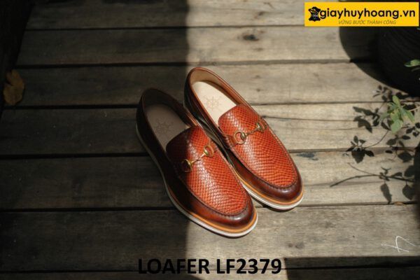 Giày lười nam đế bằng thể thao cao cấp Loafer LF2379 001