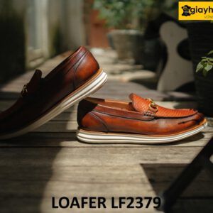 Giày lười nam đế bằng thể thao cao cấp Loafer LF2379 003