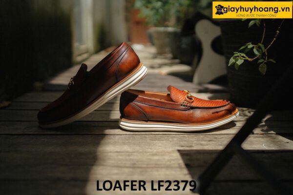 Giày lười nam đế bằng thể thao cao cấp Loafer LF2379 003