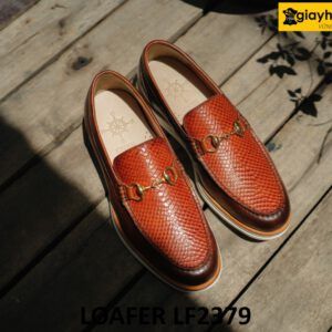 Giày lười nam đế bằng thể thao cao cấp Loafer LF2379 002