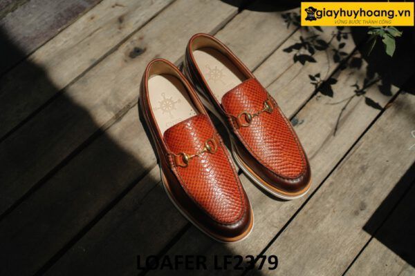 Giày lười nam đế bằng thể thao cao cấp Loafer LF2379 002