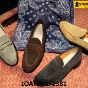 Giày lười nam da lộn công sở thanh lịch Loafer LF2381 001