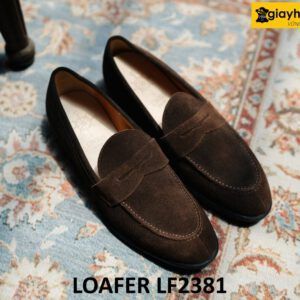 Giày lười nam da lộn công sở thanh lịch Loafer LF2381 005