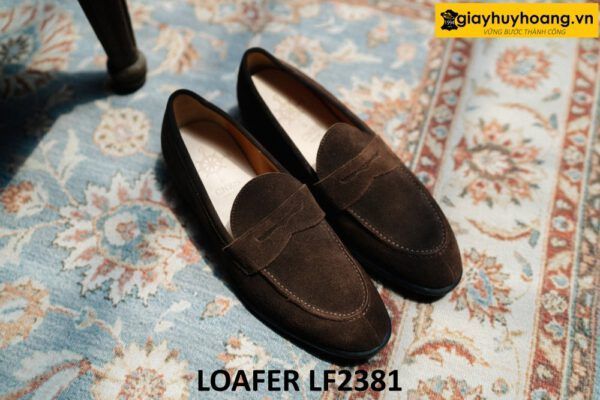 Giày lười nam da lộn công sở thanh lịch Loafer LF2381 005