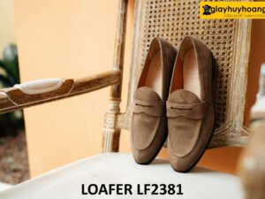 Giày lười nam da lộn công sở thanh lịch Loafer LF2381 006