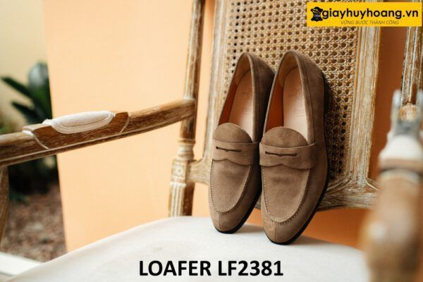 Giày lười nam da lộn công sở thanh lịch Loafer LF2381 006