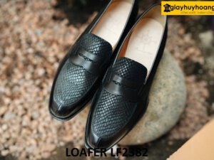 Giày lười nam màu đen độc đáo Loafer LF2382 001