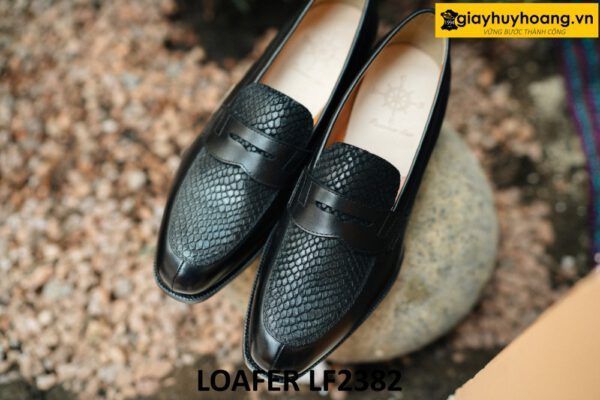 Giày lười nam màu đen độc đáo Loafer LF2382 001