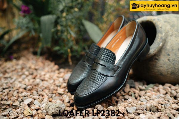 Giày lười nam màu đen độc đáo Loafer LF2382 005