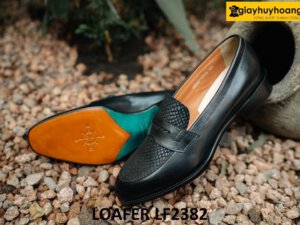Giày lười nam màu đen độc đáo Loafer LF2382 004