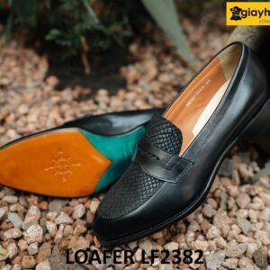 Giày lười nam màu đen độc đáo Loafer LF2382 004