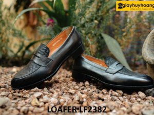 Giày lười nam màu đen độc đáo Loafer LF2382 003